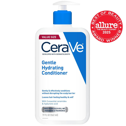 Gentle Hydrating Conditioner, Hair Conditioner with Ceramides, Niacinamide & Hyaluronic Acid, Sulfate Free & Color Safe, Moisturizing Conditioner for All Hair & Scalp Types, 19Oz