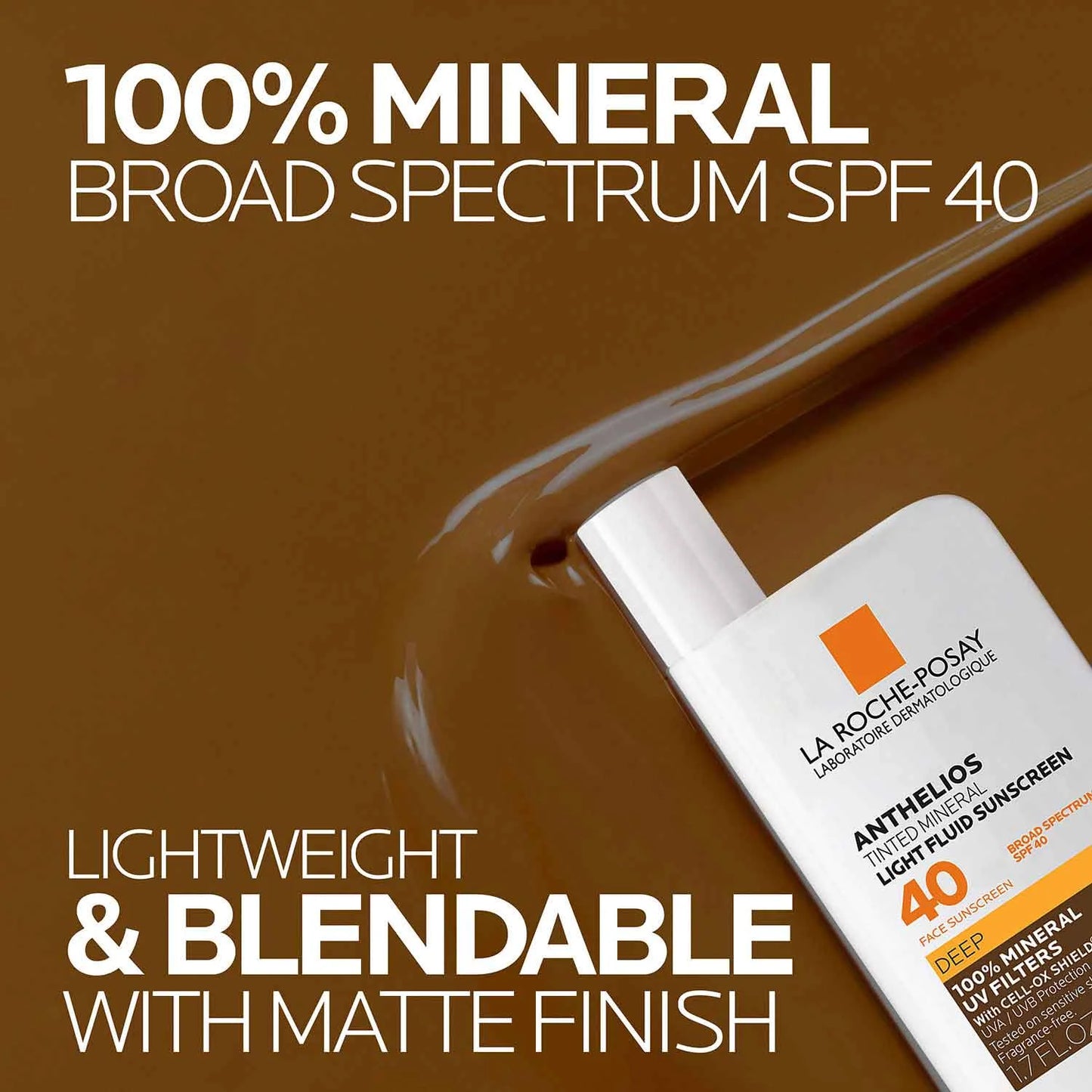 Anthelios Tinted Sunscreen SPF 40 - Deep - 1.7 Fl Oz