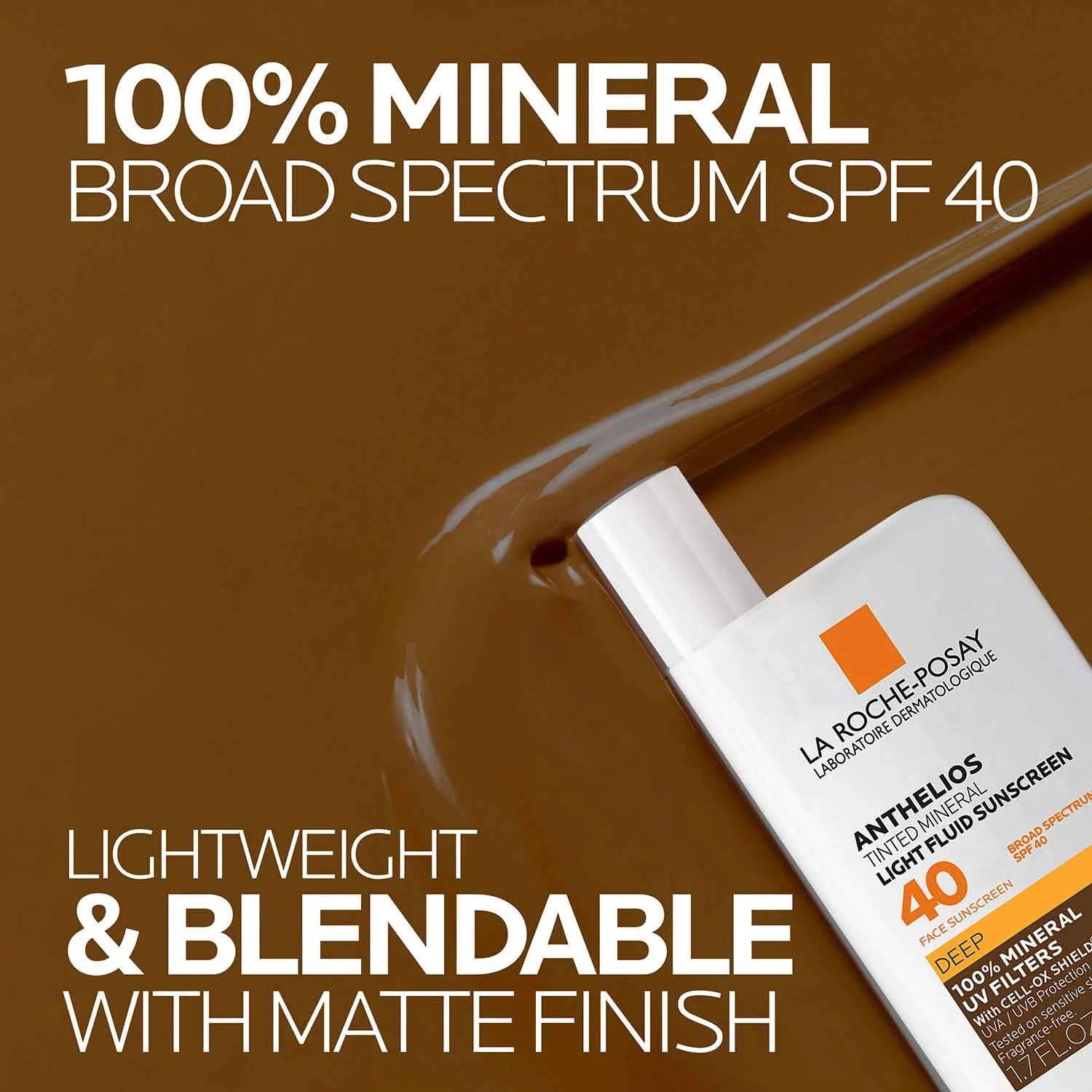 Anthelios Tinted Sunscreen SPF 40 - Deep - 1.7 Fl Oz