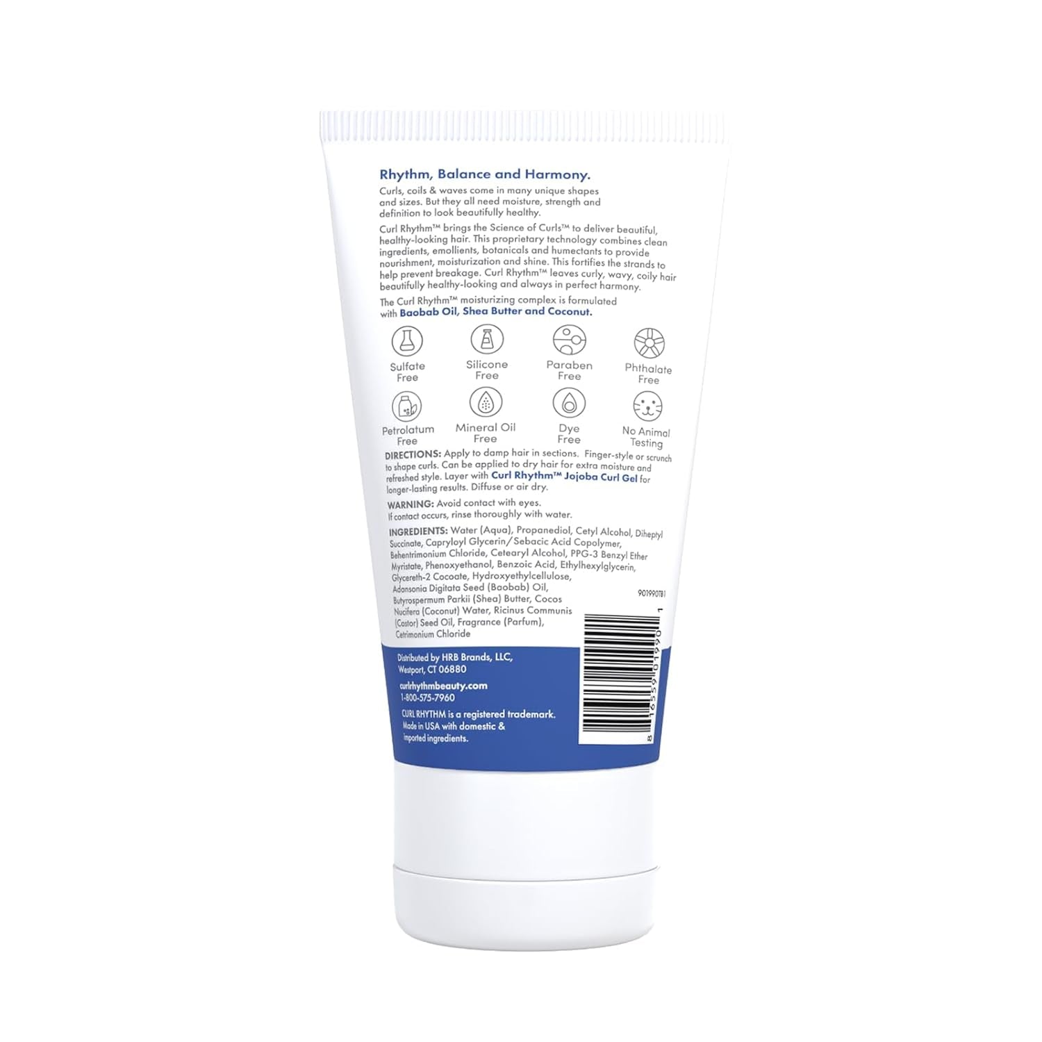 Defining Curl Cream - Hair Moisturizer for Curly Hair - Curl Styling Cream for Frizz Control, Bounce, and Shine - Sulfate Free - 6 Oz