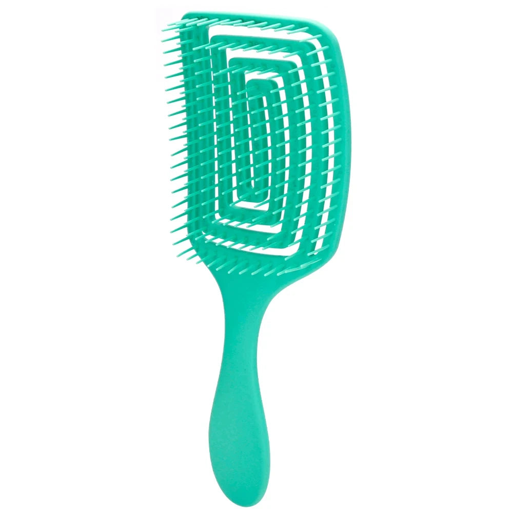 Ultimate Detangling Hair Brush - Bristle & Nylon Combo for Curly Hair, Wet Massage & Salon-Quality Styling Tools
