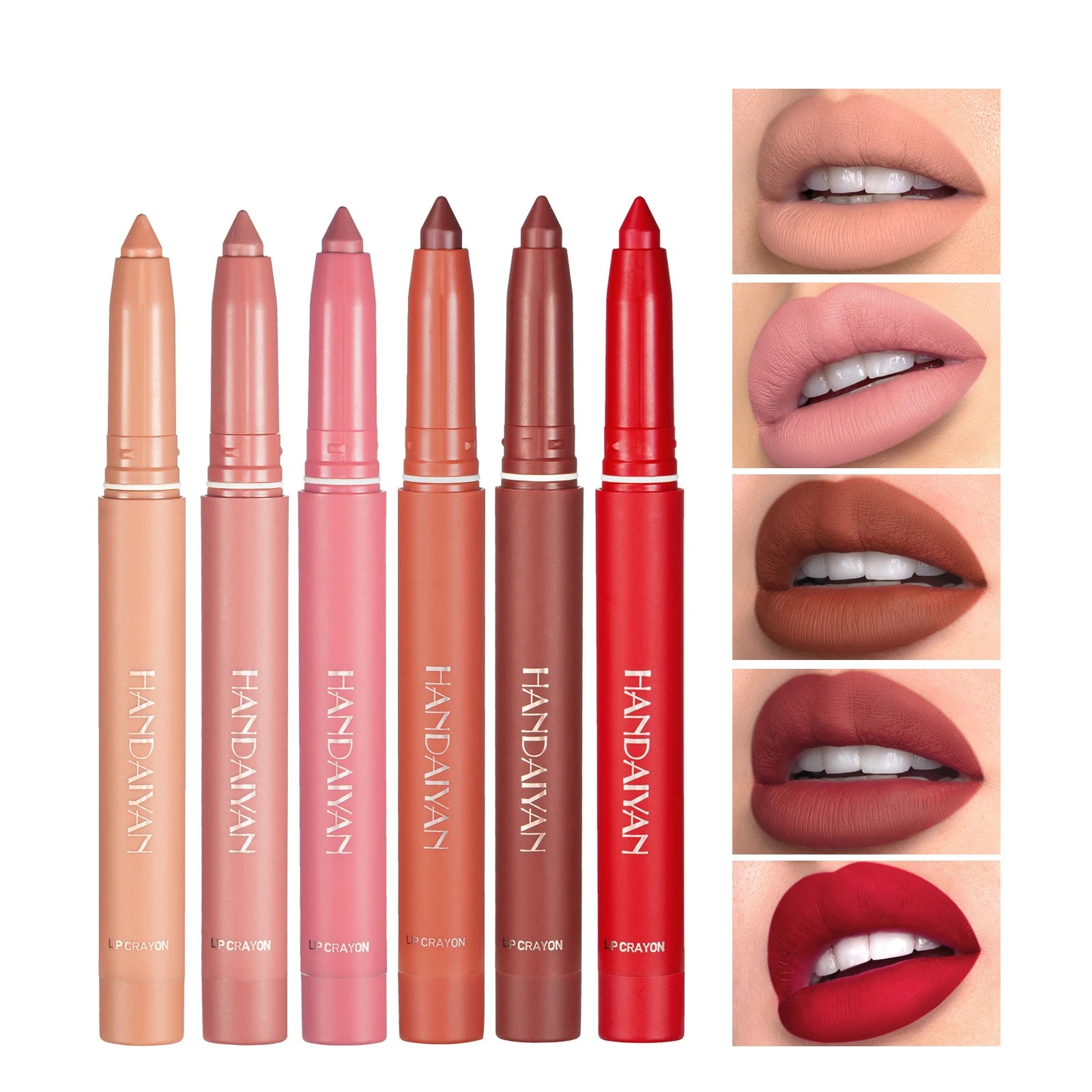 12 Color Waterproof Matte Nude Pink Lip Gloss & Liner Set – Long Lasting Lip Makeup Essentials