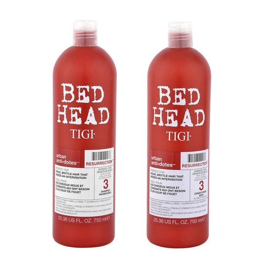 Bed Head Urban Antidotes Resurrection Shampoo and Conditioner for Damaged Hair 25.36 Fl Oz 2 Count