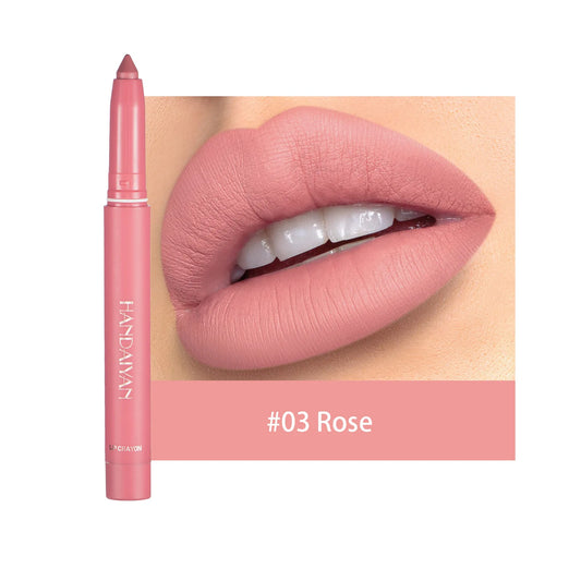 12 Color Waterproof Matte Nude Pink Lip Gloss & Liner Set – Long Lasting Lip Makeup Essentials