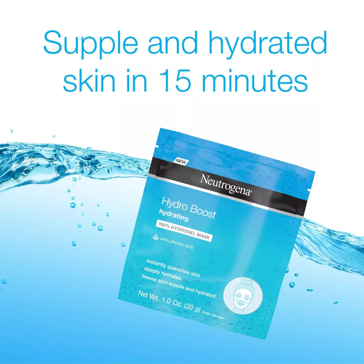 Neutrogena Hydro Boost Moisturizing Face Mask with Hyaluronic Acid for Dry Skin - 1Oz: Noncomedogenic, Paraben-Free, Scented