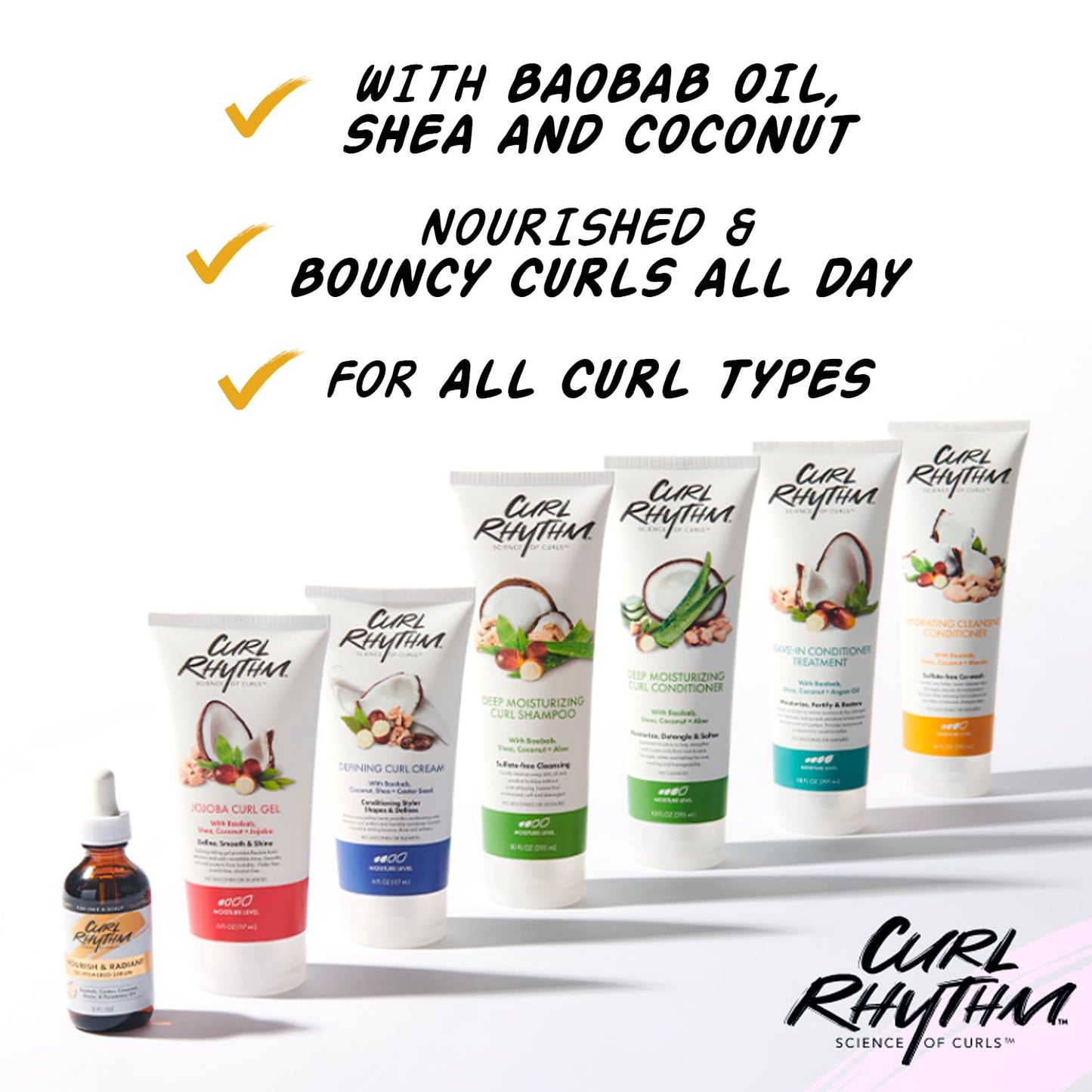Defining Curl Cream - Hair Moisturizer for Curly Hair - Curl Styling Cream for Frizz Control, Bounce, and Shine - Sulfate Free - 6 Oz