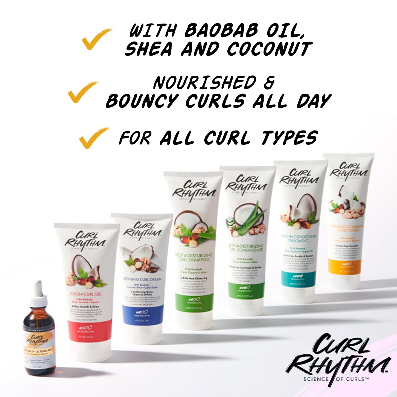 Defining Curl Cream - Hair Moisturizer for Curly Hair - Curl Styling Cream for Frizz Control, Bounce, and Shine - Sulfate Free - 6 Oz