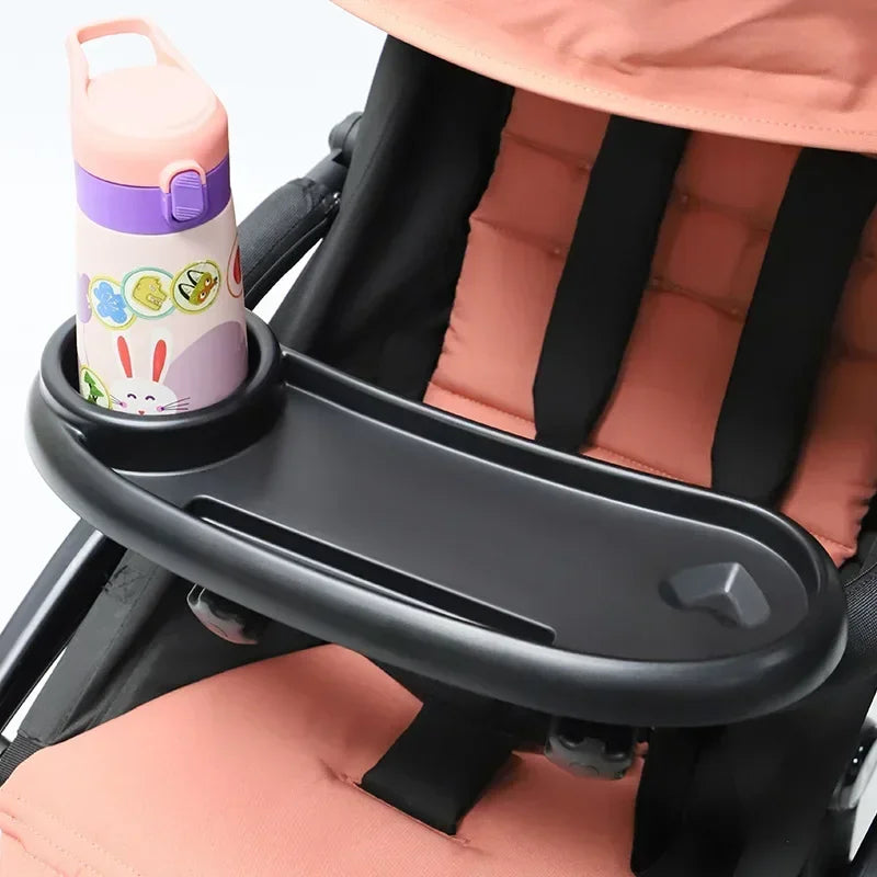 Transform Your Stroller Experience with Our 3-In-1 Adjustable Snack Tray and Cup Holder – Perfect for On-the-Go Families!