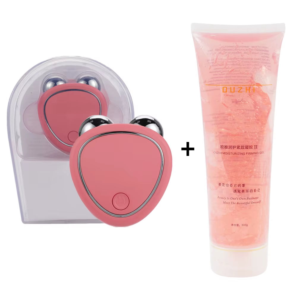 Revitalizing Cold Gel Microcurrent Face Lifter – Anti-Wrinkle Roller for Youthful, Tightened Skin