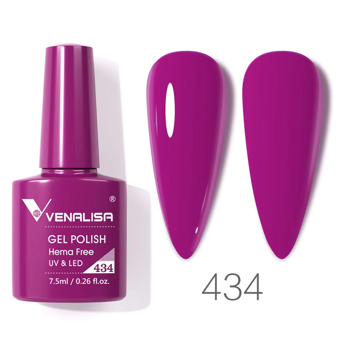 VIP4 TPO-Free Nail Gel Polish - 7.5ml Soak Off UV/LED Varnish for Stunning Full Coverage Manicure