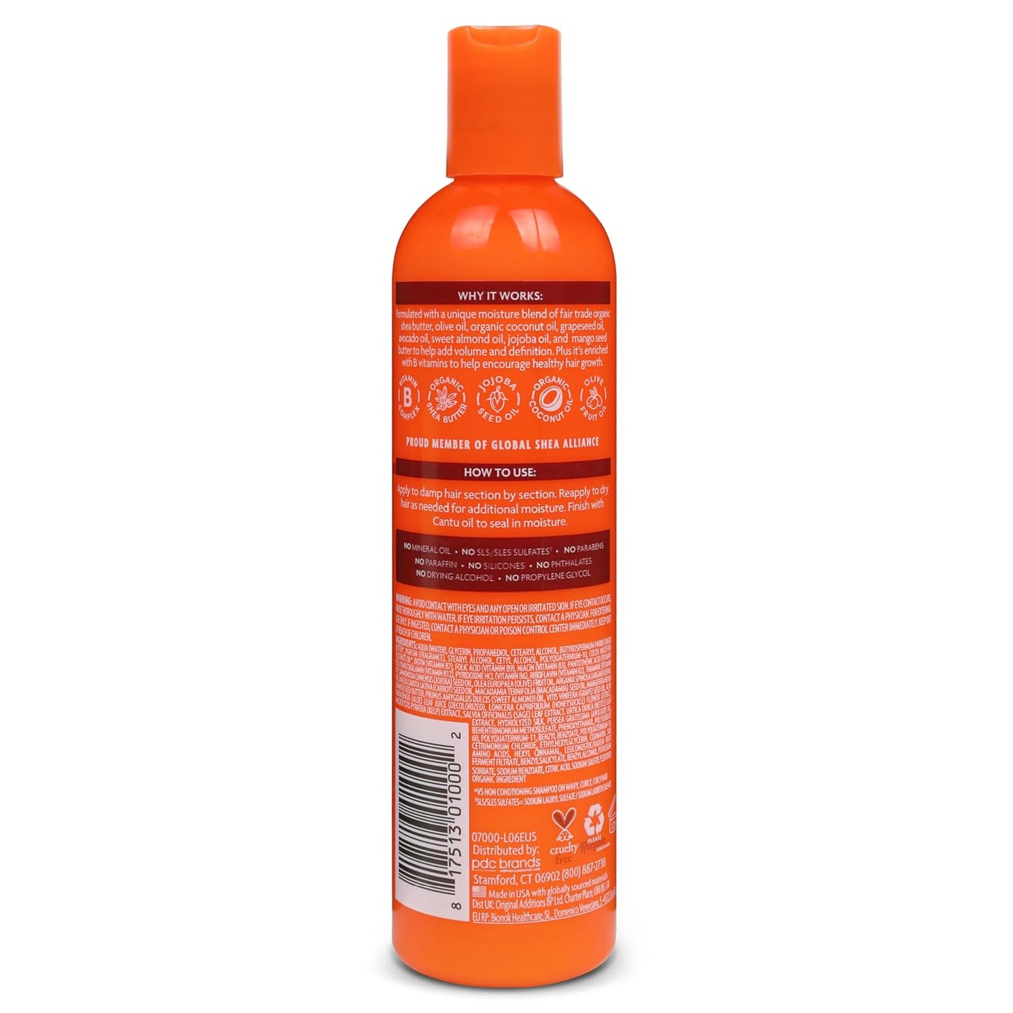 Shea Butter for Natural Hair Moisturizing Curl Activator Cream, 12 Fl Oz