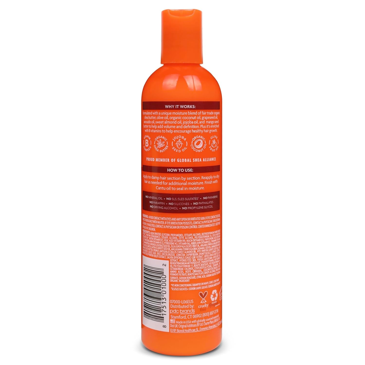 Shea Butter for Natural Hair Moisturizing Curl Activator Cream, 12 Fl Oz
