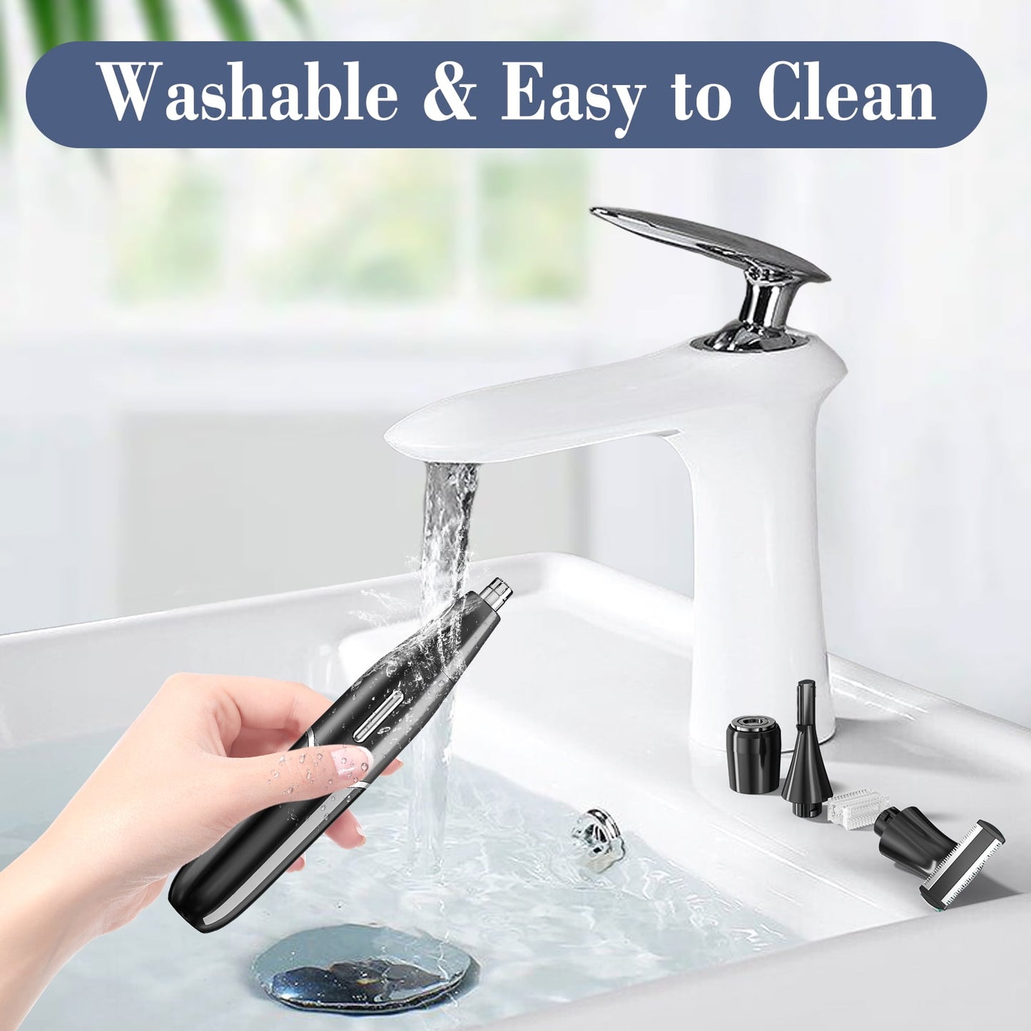 Ultimate 4-in-1 Electric Shaver for Women: Rechargeable, Waterproof Razor with LCD Display for Effortless Hair Removal on Face, Body, and Bikini Area