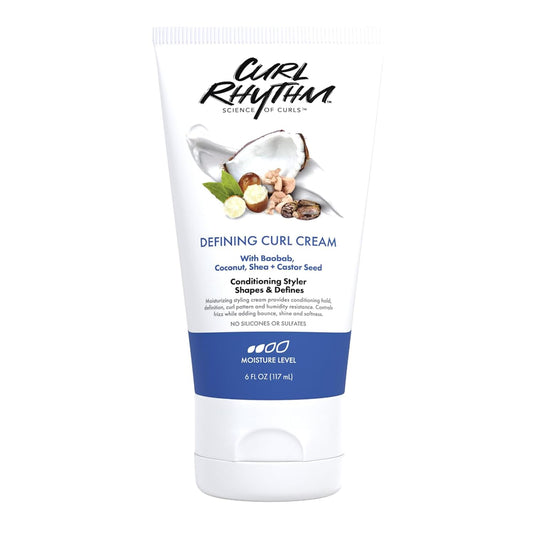 Defining Curl Cream - Hair Moisturizer for Curly Hair - Curl Styling Cream for Frizz Control, Bounce, and Shine - Sulfate Free - 6 Oz
