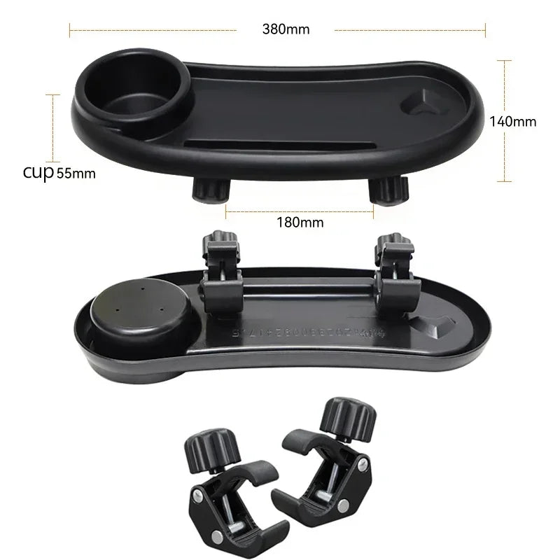 Transform Your Stroller Experience with Our 3-In-1 Adjustable Snack Tray and Cup Holder – Perfect for On-the-Go Families!