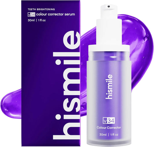 V34 Colour Corrector, Tooth Stain Concealer, Teeth Whitening Booster, Purple Toothpaste, Color Correcting Technology, V34, Tooth Colour Corrector