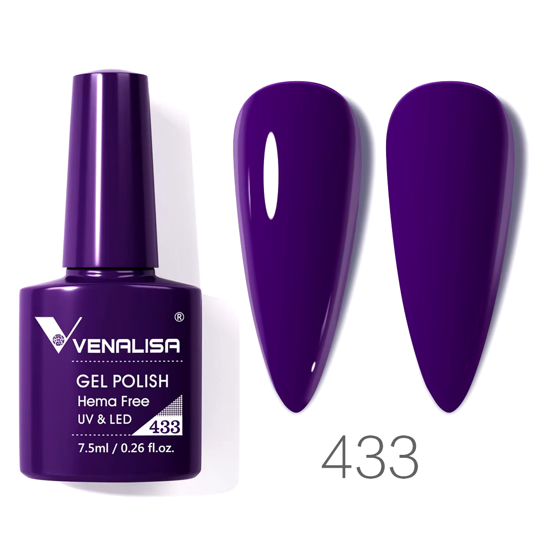 VIP4 TPO-Free Nail Gel Polish - 7.5ml Soak Off UV/LED Varnish for Stunning Full Coverage Manicure