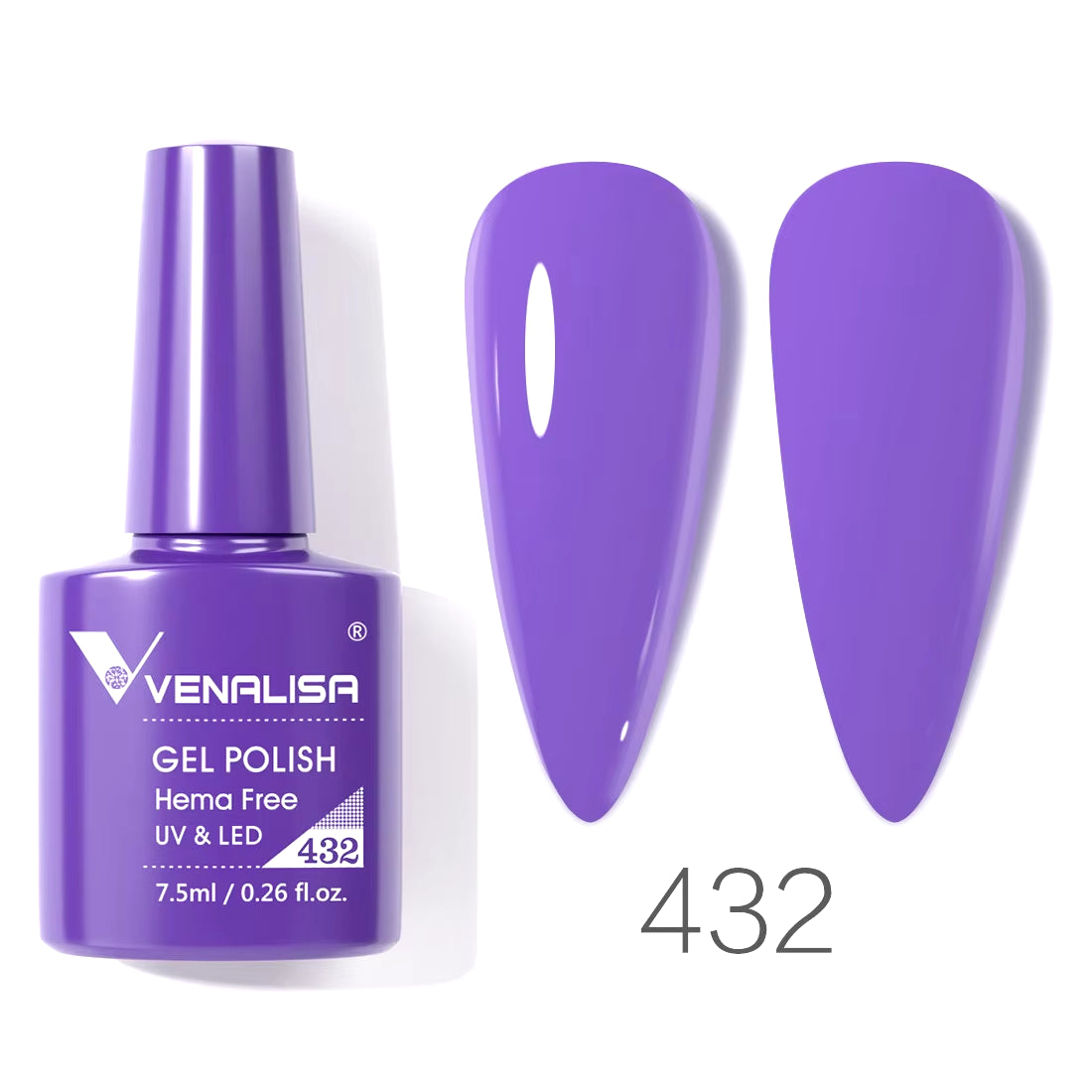 VIP4 TPO-Free Nail Gel Polish - 7.5ml Soak Off UV/LED Varnish for Stunning Full Coverage Manicure