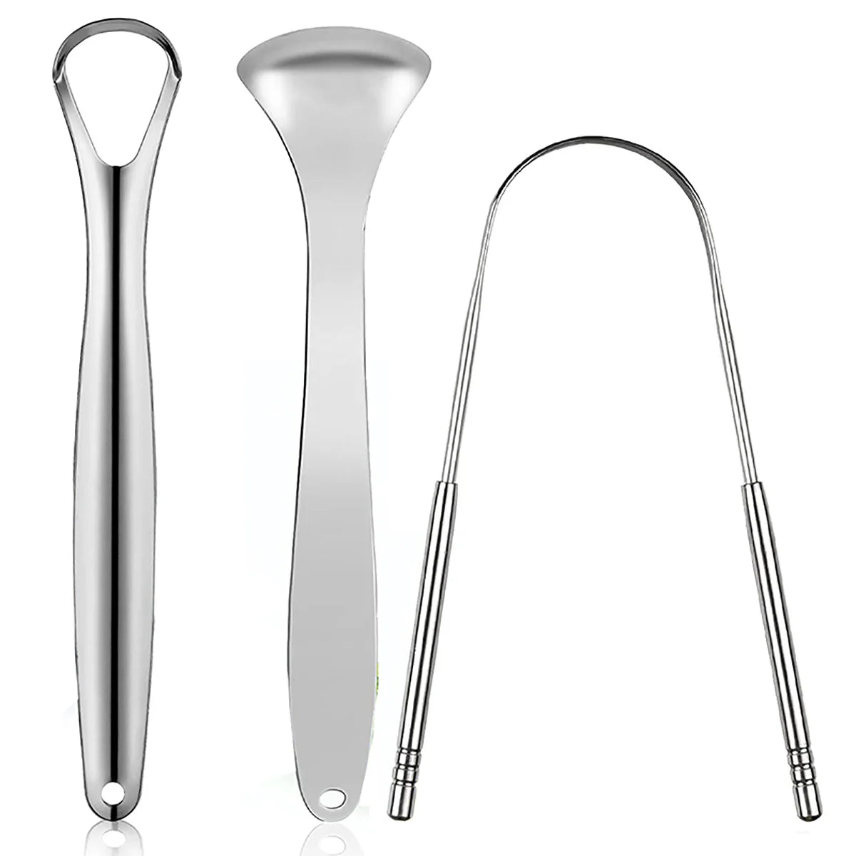 Ultimate Stainless Steel Tongue Scraper – Portable Oral Hygiene Tool for Fresh Breath & Clean Tongue for All Ages