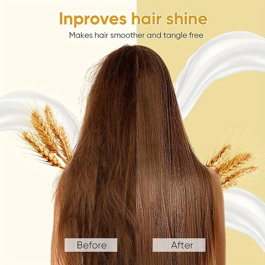 Rice Water Shampoo Bar Soap and Rice Raw Pulp Solid Conditioner for Hair Strengthening, Helps Dry Hair Moisturizing