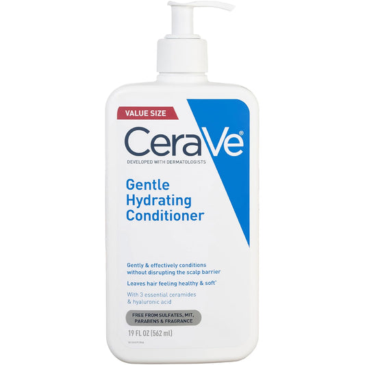 Gentle Hydrating Conditioner, Hair Conditioner with Ceramides, Niacinamide & Hyaluronic Acid, Sulfate Free & Color Safe, Moisturizing Conditioner for All Hair & Scalp Types, 19Oz