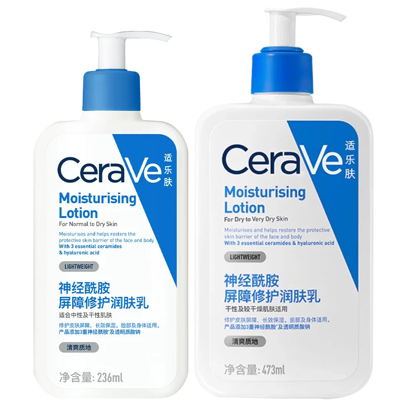 Daily Moisturizing Lotion for Dry Skin Body Lotion & Face Moisturizer with Hyaluronic Acid and Ceramides 236Ml/473Ml