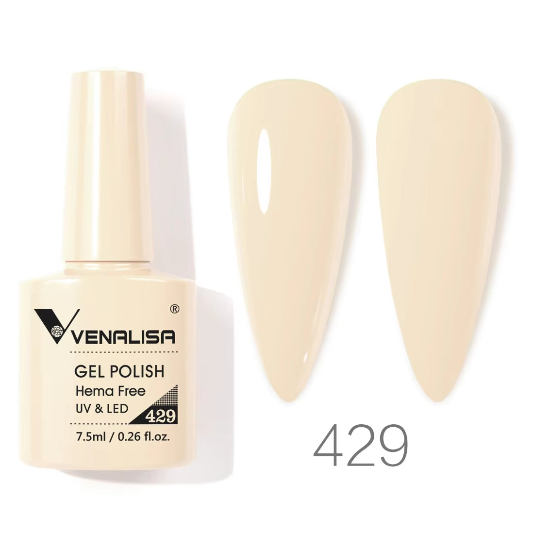 VIP4 TPO-Free Nail Gel Polish - 7.5ml Soak Off UV/LED Varnish for Stunning Full Coverage Manicure